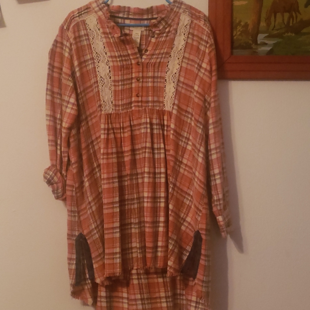 Flannel tunic